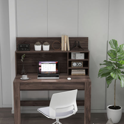 48 Inch Writing Computer Desk with Anti-Tipping Kits and Cable Management Hole-Black