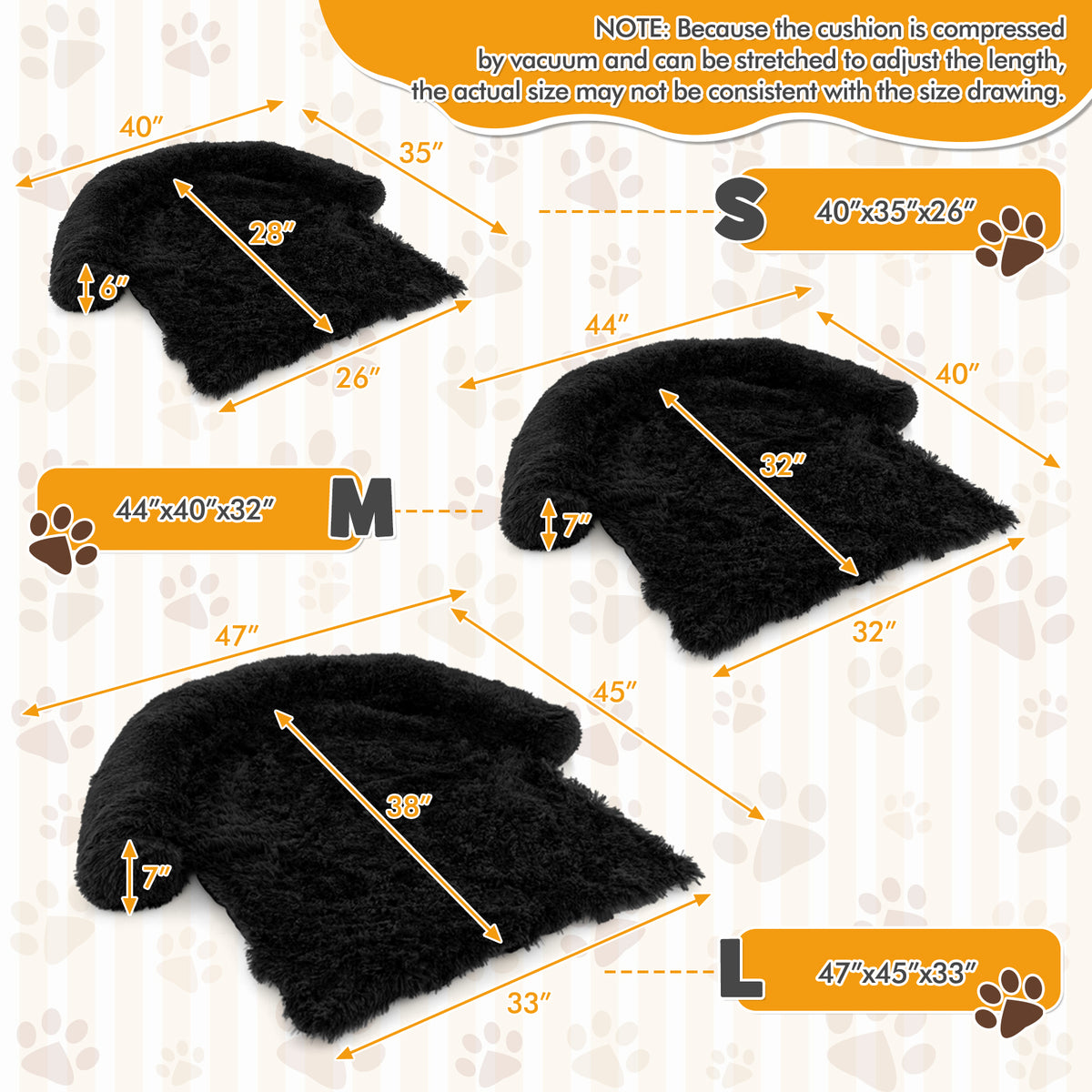Soft plush dog couch bed with anti-slip bottom for pets, designed for comfort and stability, by Direct by Wiltons Home Store.
