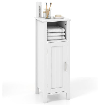 Bathroom Storage Organizer with 2-Tier Cabinet-Black