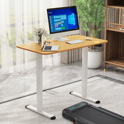 Electric Standing Desk Adjustable Stand up Computer Desk Anti-collision-Black
