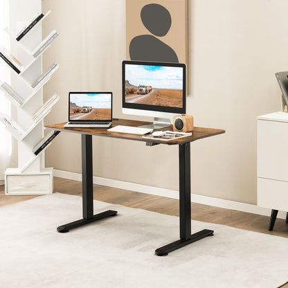 Electric Standing Desk Adjustable Stand up Computer Desk Anti-collision-Black
