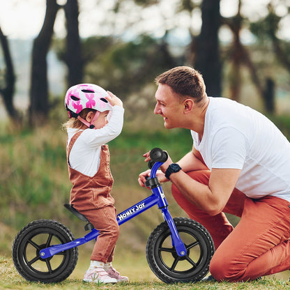 Kids No Pedal Balance Bike with Adjustable Handlebar and Seat-Black
