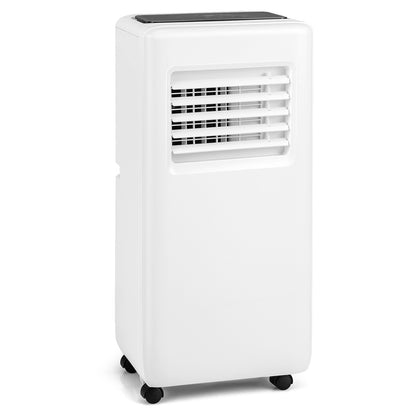 3-in-1 8000 BTU Portable Air Conditioner with Remote Control-White