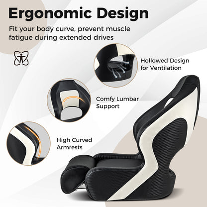 Captain Bucket Seat with Waterproof PVC Leather for Sightseeing Boat-Black