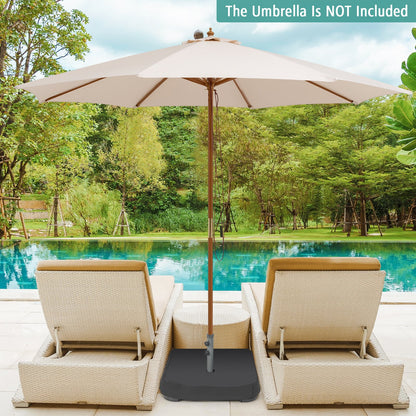 Fillable Umbrella Base with 2 Sandbags and Dust-proof Cover
