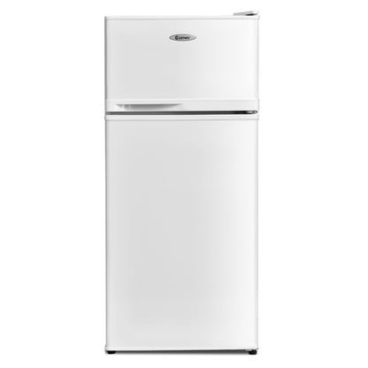 2 Doors Cold-rolled Sheet Compact Refrigerator-Black