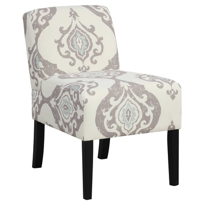 Upholstered Living Room Chair with Rubber Wood Legs-Beige