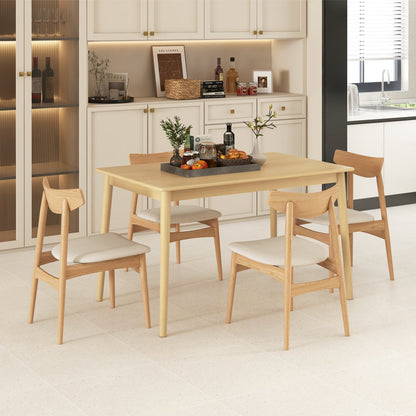 48 Inches Wooden Dining Table for 4 People-Brown