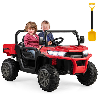 24V Ride on Dump Truck with Remote Control-Black