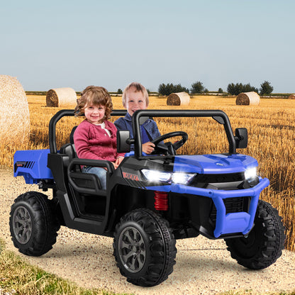 24V Ride on Dump Truck with Remote Control-Black