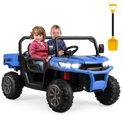 24V Ride on Dump Truck with Remote Control-Black