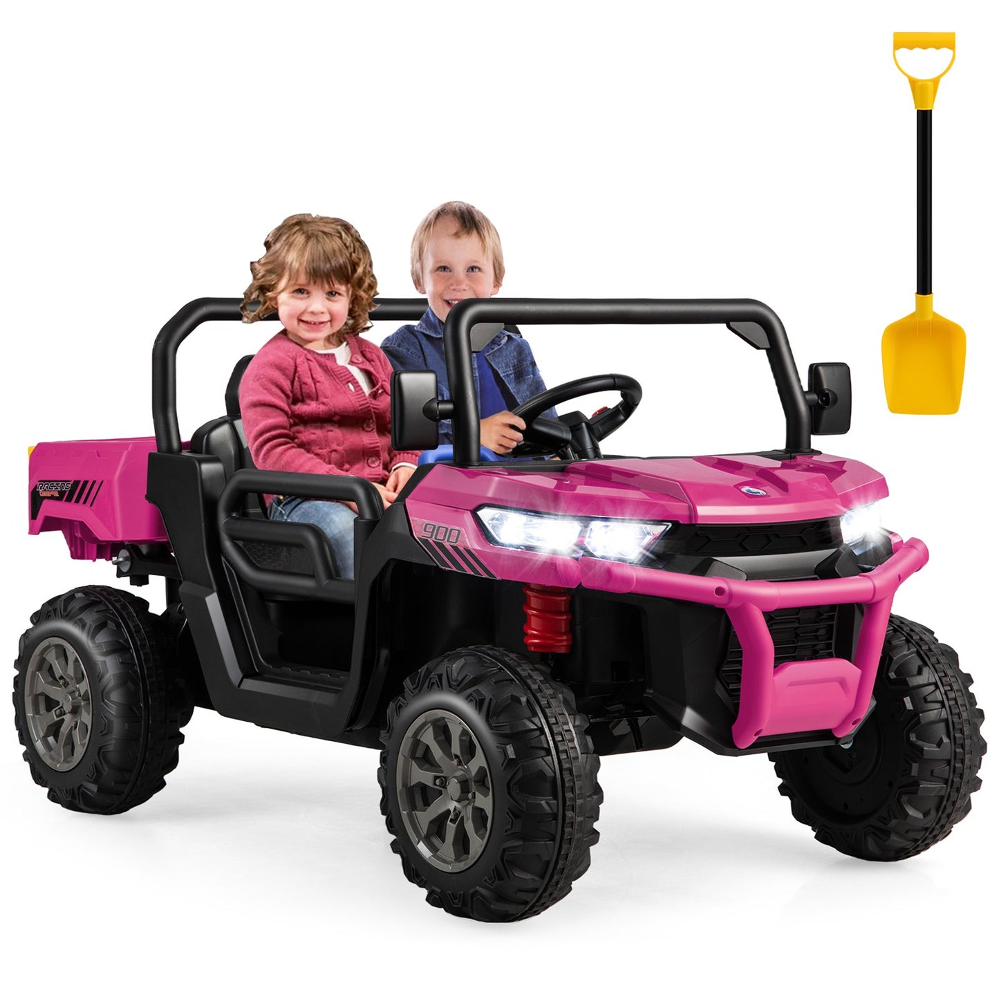 24V Ride on Dump Truck with Remote Control-Black