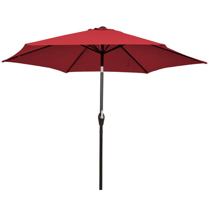 10 Feet Outdoor Patio Umbrella with Tilt Adjustment and Crank-Beige