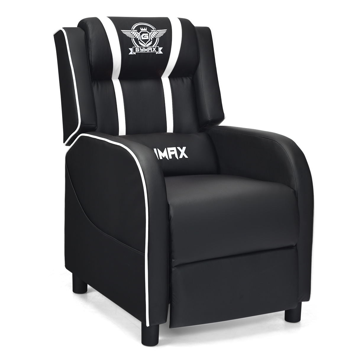 Massage Racing Gaming Single Recliner Chair-Blue