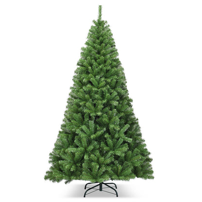 7.5 ft PVC artificial Christmas tree with hinged branches, premium holiday decor by Wilsons Home Store