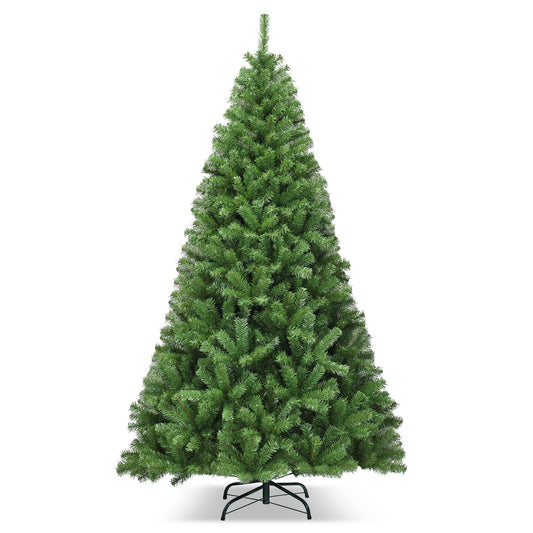 7.5 ft PVC artificial Christmas tree with hinged branches, premium holiday decor by Wilsons Home Store