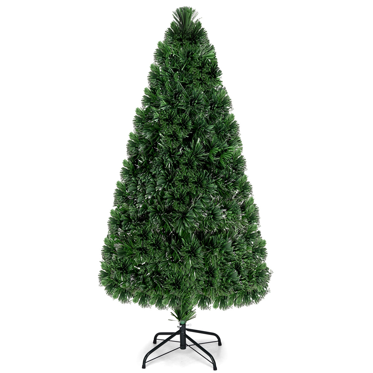 Artificial  Pre-Lit Fiber Optic PVC Christmas Tree-5 ft