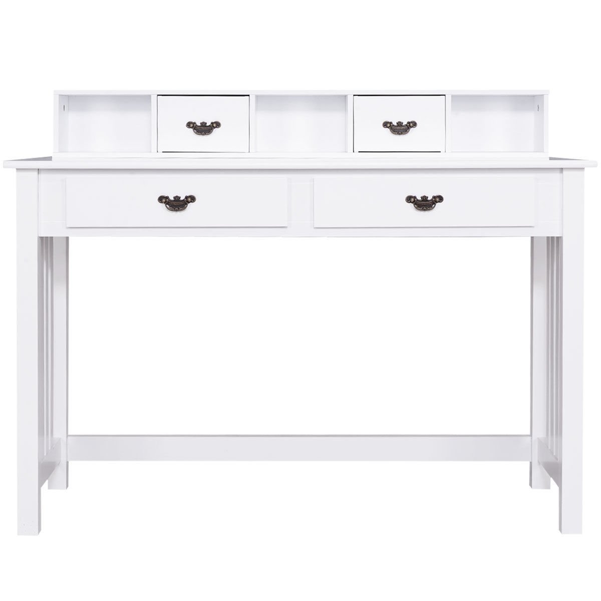 Home Office Writing Mission Computer Desk with 4-Drawer – Direct by ...