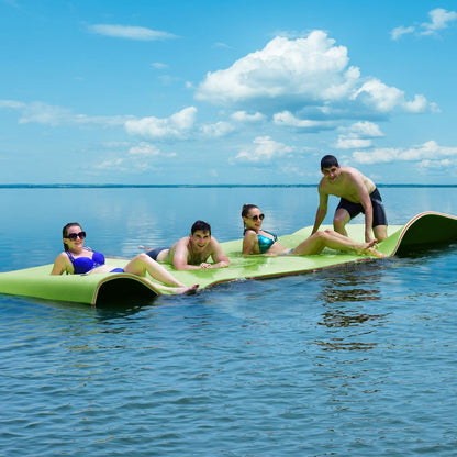 12 x 6 Feet 3 Layer Floating Water Pad-Blue