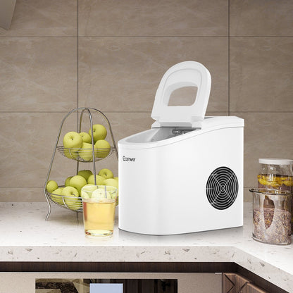 Mini Portable Compact Electric Ice Maker Machine-Black