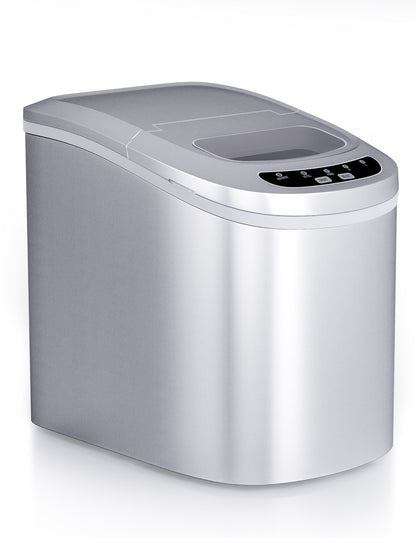 Mini Portable Compact Electric Ice Maker Machine-Black