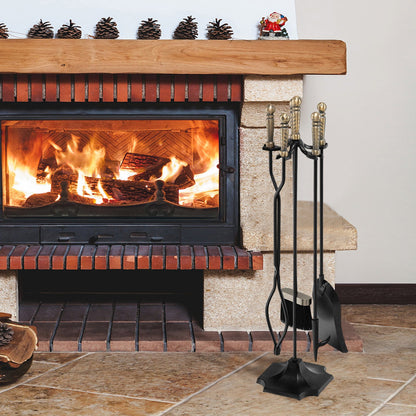 31-inch fireplace fire tools set with five tools including poker, brush, and tongs, from Direct by Wilsons Home Store.