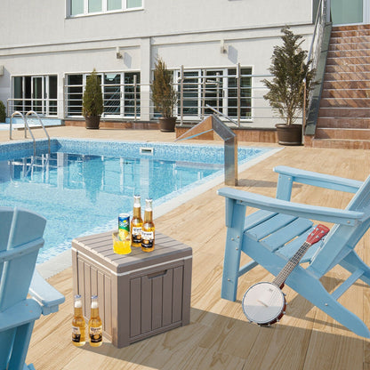 10 Gallon Storage Cooler for Picnic and Outdoor Activities-Black