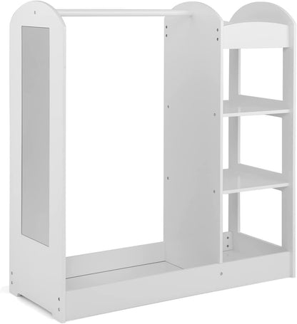 Kids Dress Up Storage with Mirror-Blue