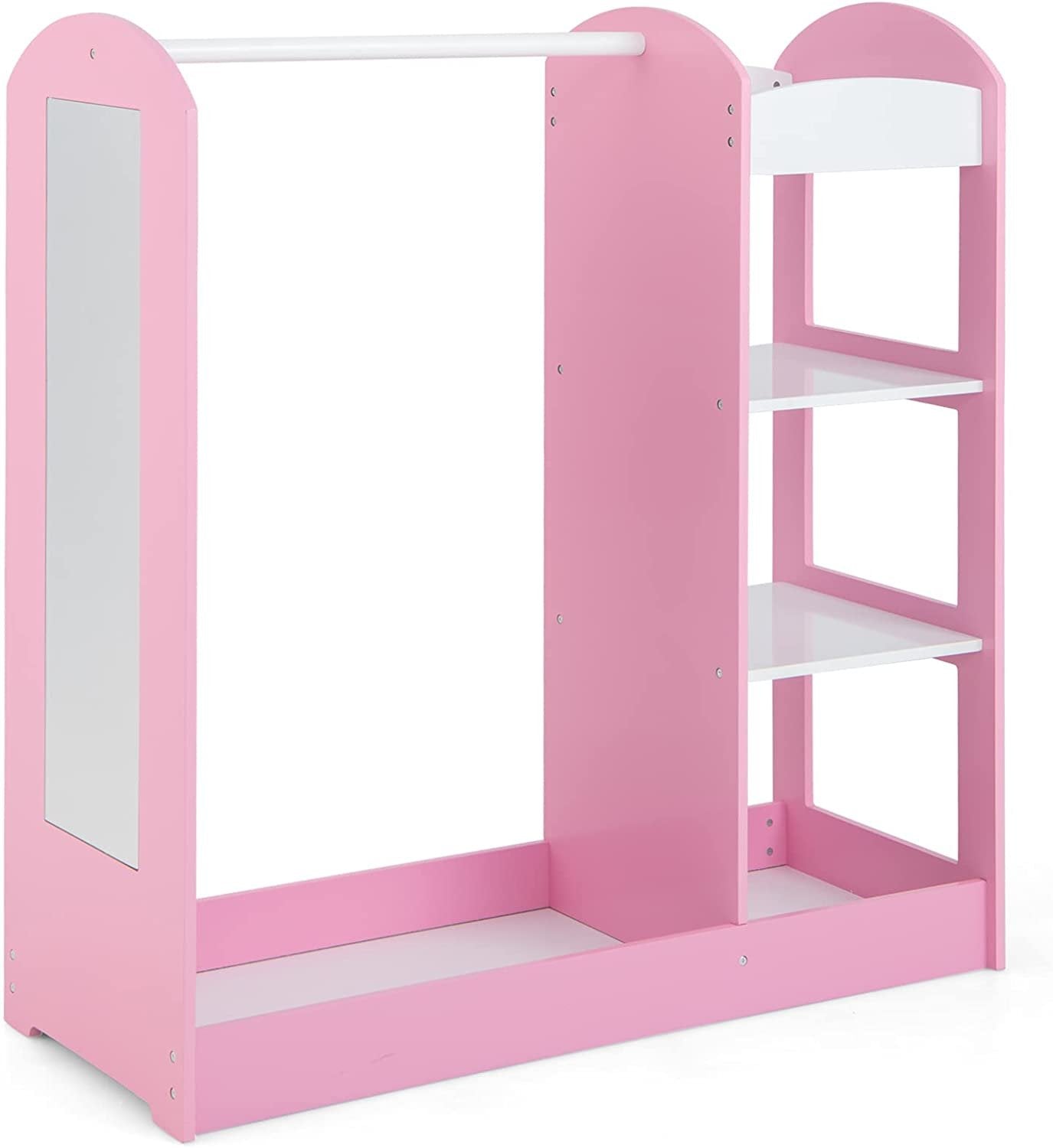 Kids Dress Up Storage with Mirror-Blue