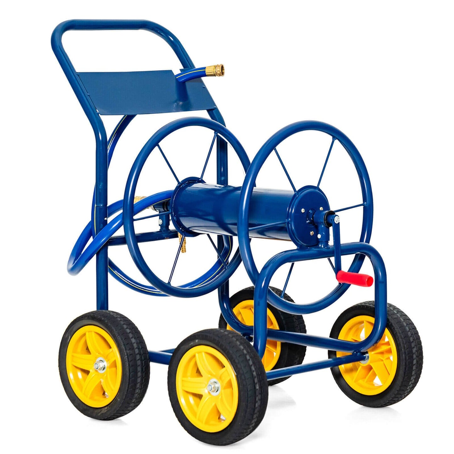 Garden Hose Reel Cart Holds 330 Feet of 3/4 Inch or 5/8 Inch Hose
