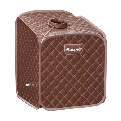 2L Portable Folding Steam Sauna Spa-Black