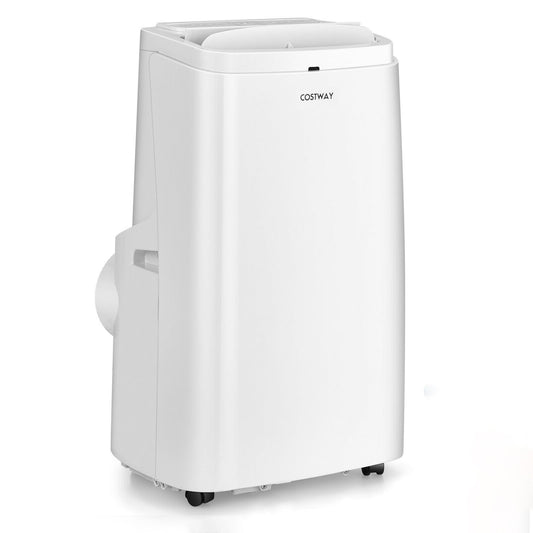 White 9000BTU 3-in-1 Portable Air Conditioner with Remote