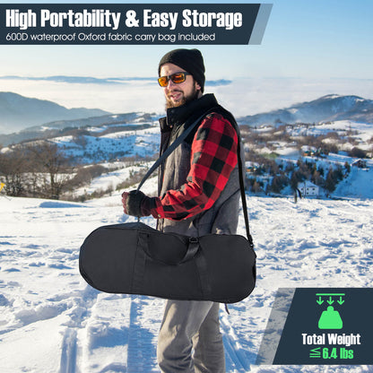 21/25/30 Inch 4-in-1 Lightweight Terrain Snowshoes with Flexible Pivot System-21 inches