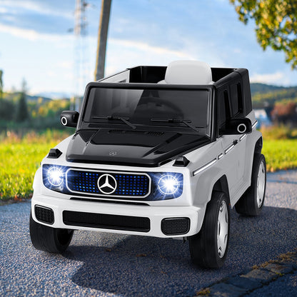 12V Licensed Mercedes-Benz EQG Kids Ride On Car with Remote Control-Black