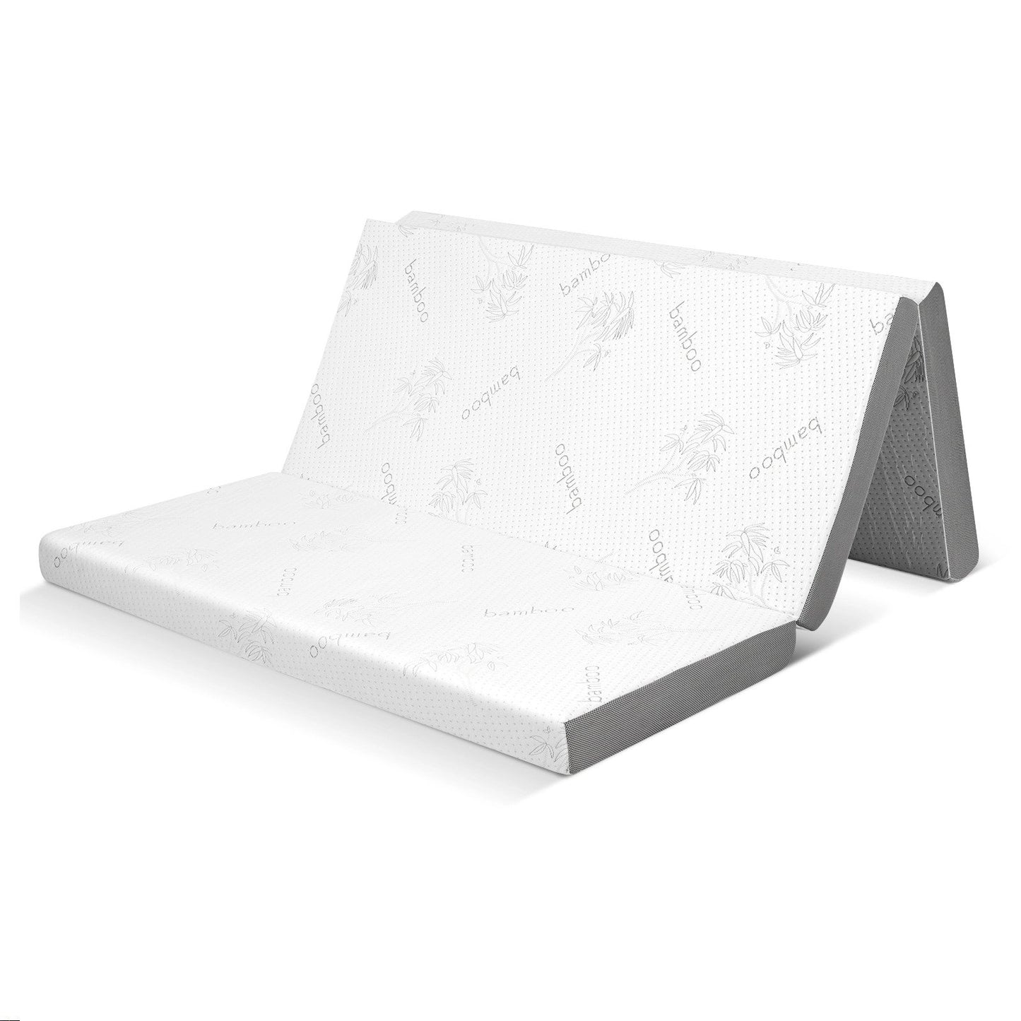 4 Inch Tri-fold Cool Gel Memory Foam Mattress-Queen Size