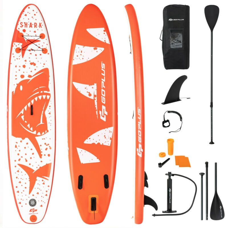 Inflatable Stand Up Paddle Board with Backpack Aluminum Paddle Pump-M