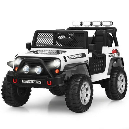 12V Kids Electric Ride On Truck with Remote Control and Operation Lever-Black