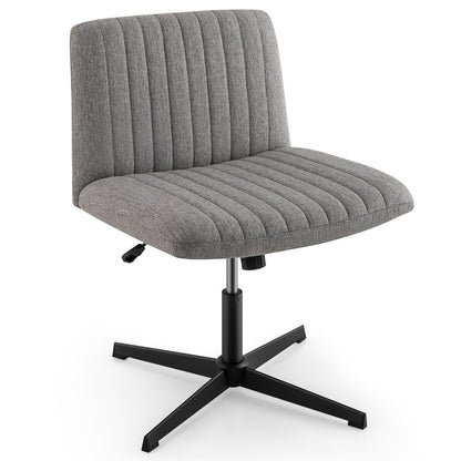 Criss Cross Legged Chair No Wheels 120° Rocking Adjustable Height-Beige