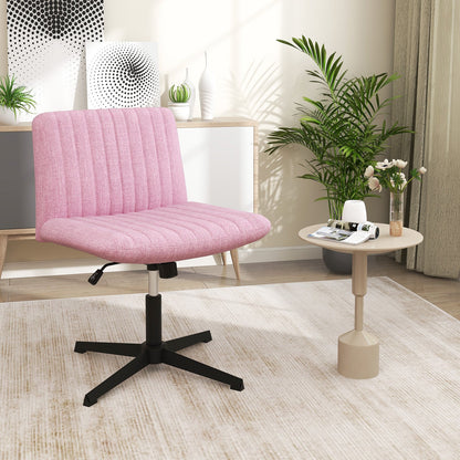 Criss Cross Legged Chair No Wheels 120° Rocking Adjustable Height-Beige