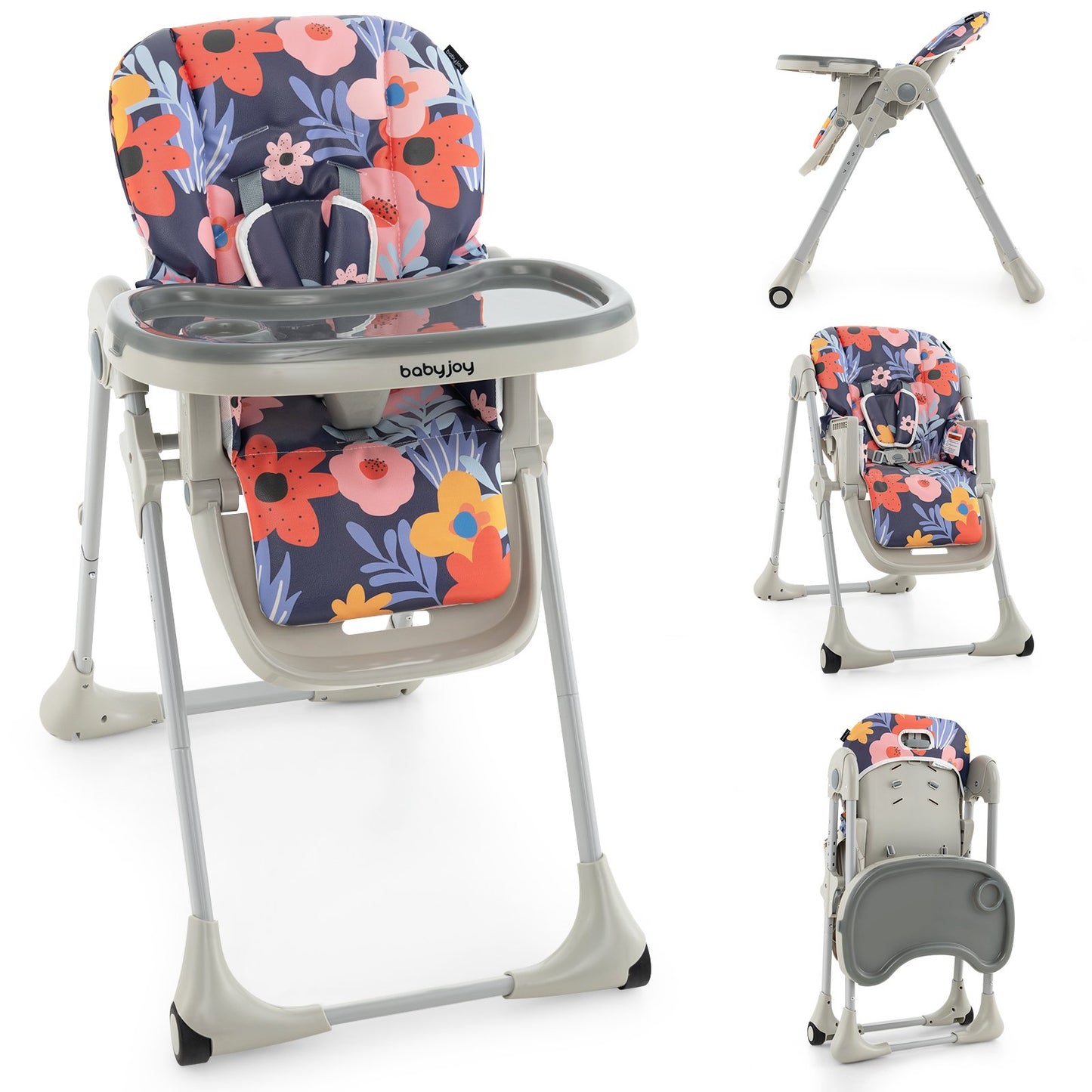 3-In-1 Convertible Baby High Chair for Toddlers-Beige
