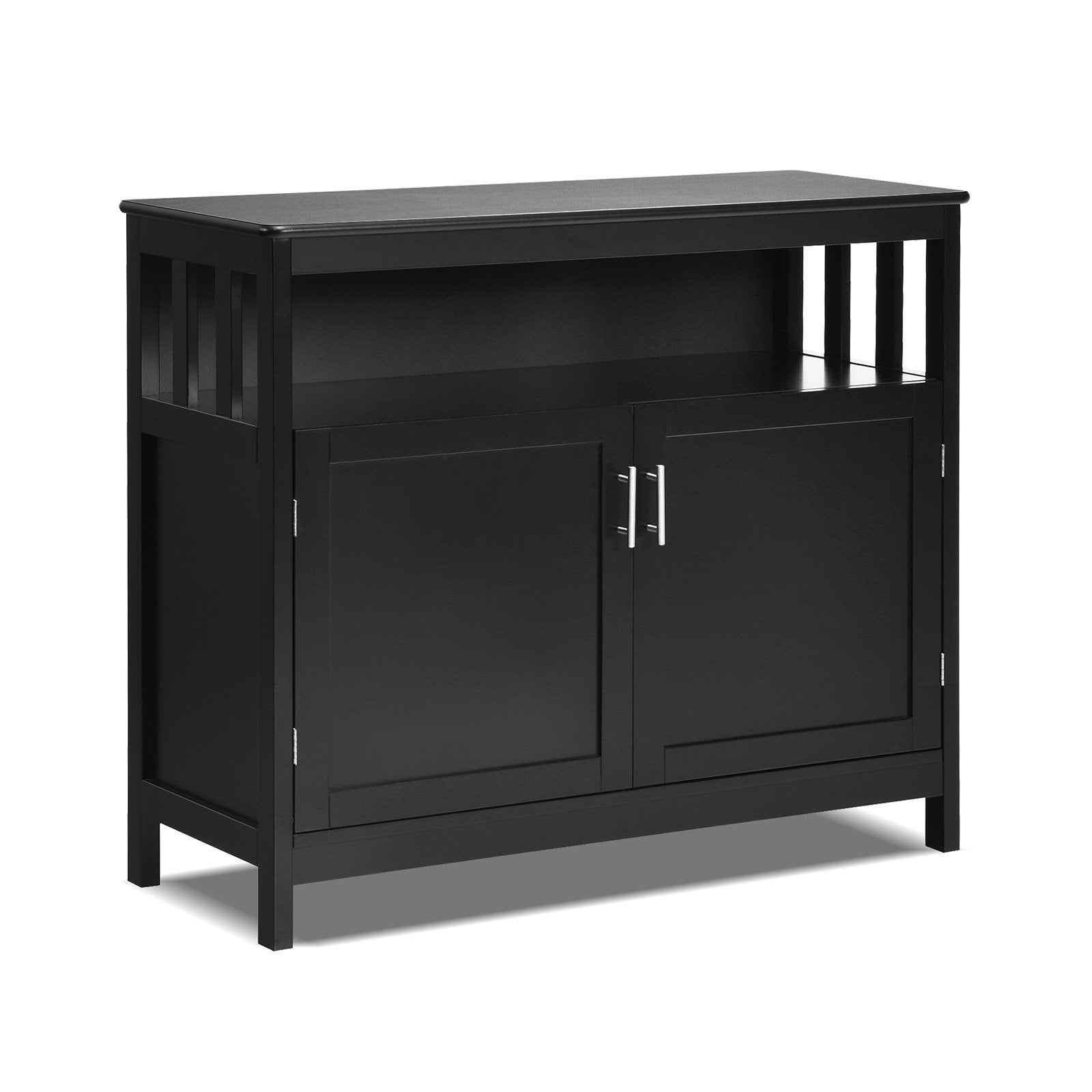 Kitchen Buffet Server Sideboard Storage Cabinet with 2 Doors and Shelf ...