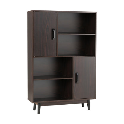 Sideboard Storage Cabinet with Door Shelf-Black