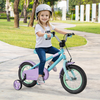 Kids Bike with Adjustable Handlebar and Saddle Purple-18 Inches