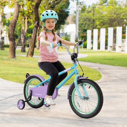 Kids Bike with Adjustable Handlebar and Saddle Purple-18 Inches