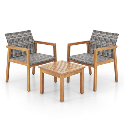 3 Pieces Patio Furniture Set  with Chair