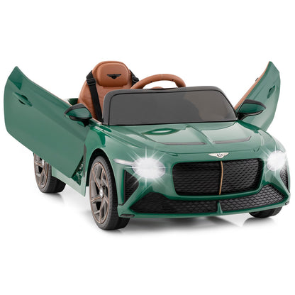 12V Powered Car Kids Ride-on Racer Car Licensed Bentley Bacalar-Black