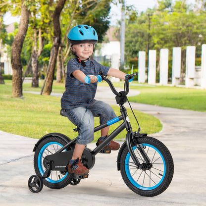 Kids Bike with Adjustable Handlebar and Saddle Black-16 inches