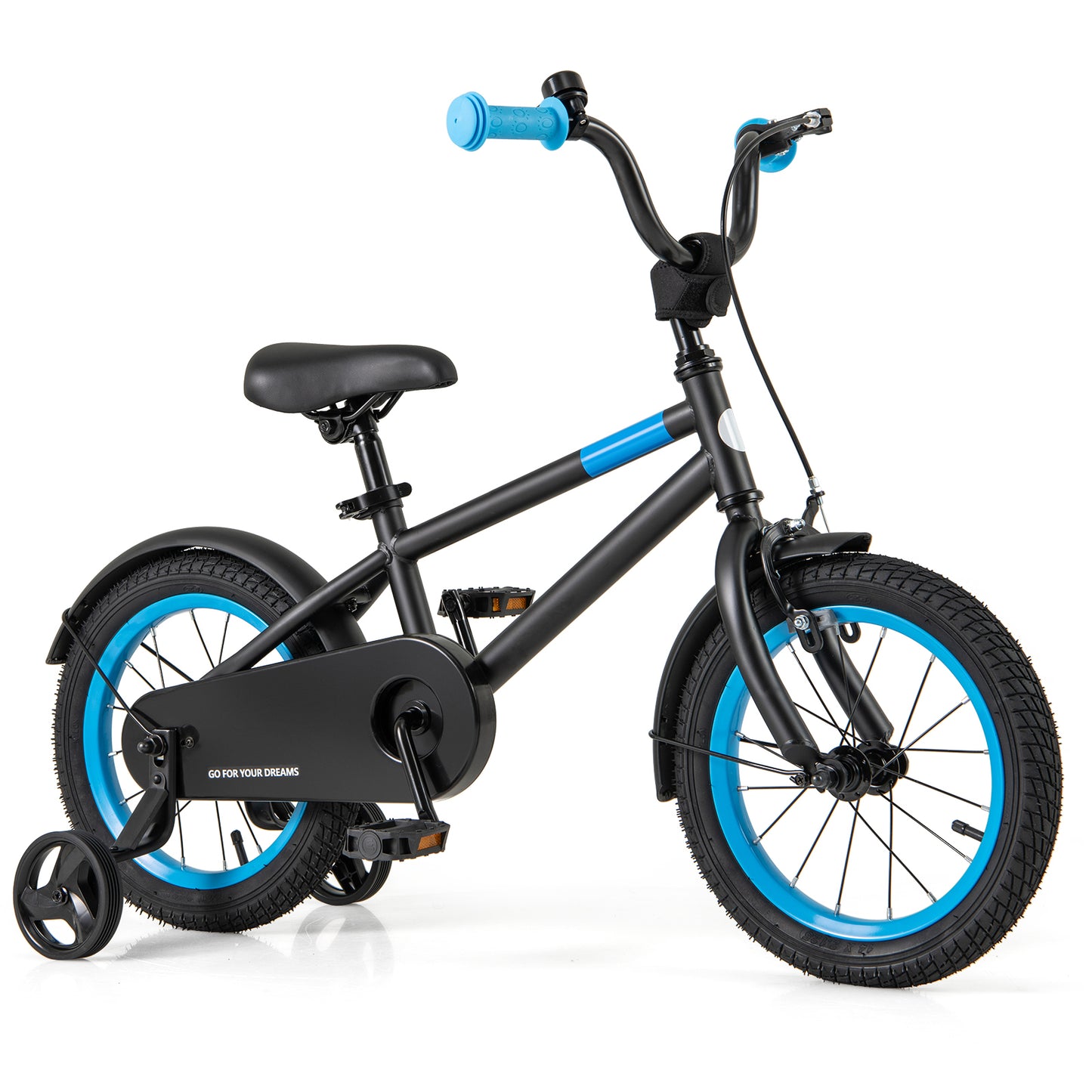 Kids Bike with Adjustable Handlebar and Saddle Black-16 inches