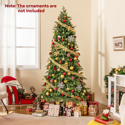 Artificial Christmas Tree Green Hinged Holiday Tree with 721/1019 Lush Branch Tips-6 ft