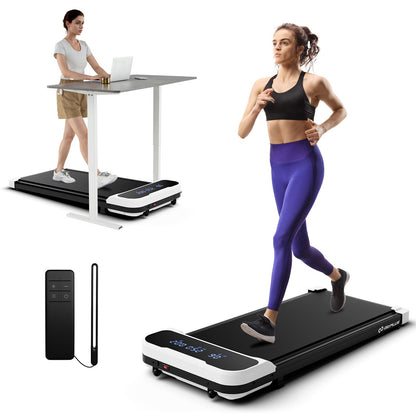 2.5HP Under Desk Treadmill with Remote Control and 3 Countdown Modes-Black
